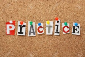25793758-the-word-practice-in-cut-out-magazine-letters-pinned-to-a-cork-notice-board-stock-photo